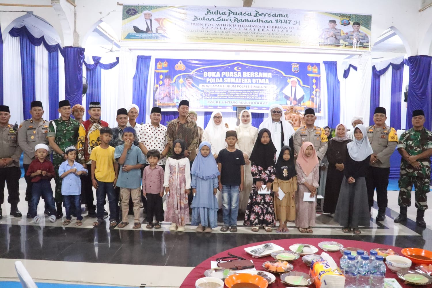 Safari Ramadhan Polda Sumut bersama tokoh agama dan masyarakat di Tarekat Naqsyabandiyah Al-Kholidiyah Jalaliyah, Bandar Masilam, Kabupaten Simalungun.
