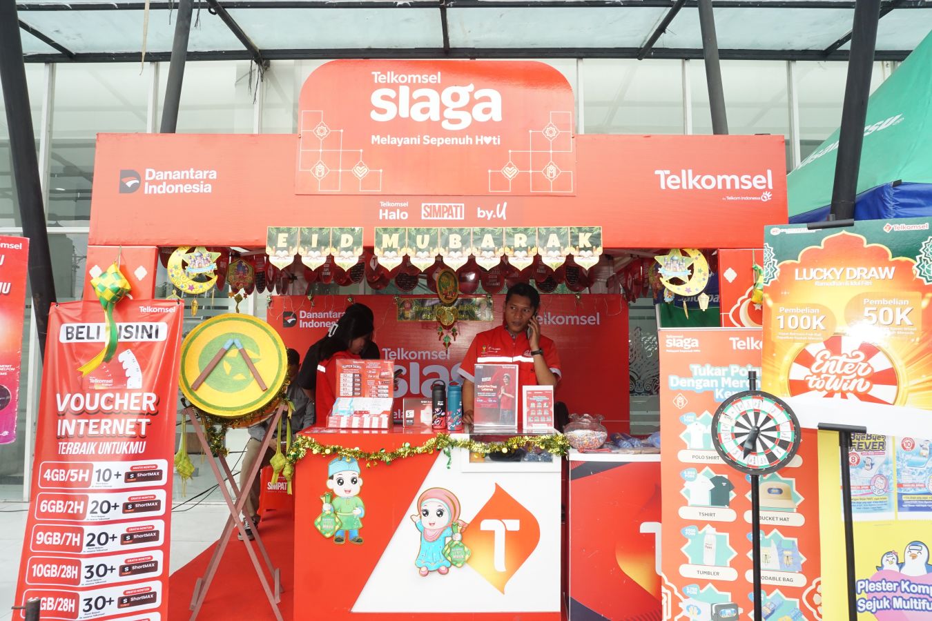 Posko SIAGA layanan Telkomsel.