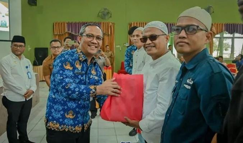 Pemko Padangsidimpuan gelar giat silaturahmi Ramadhan 1447 Hijriah bersama insan pers yang digelar di Aula MAN 2, Kota Padangsidimpuan, Selasa (17/3/2026).