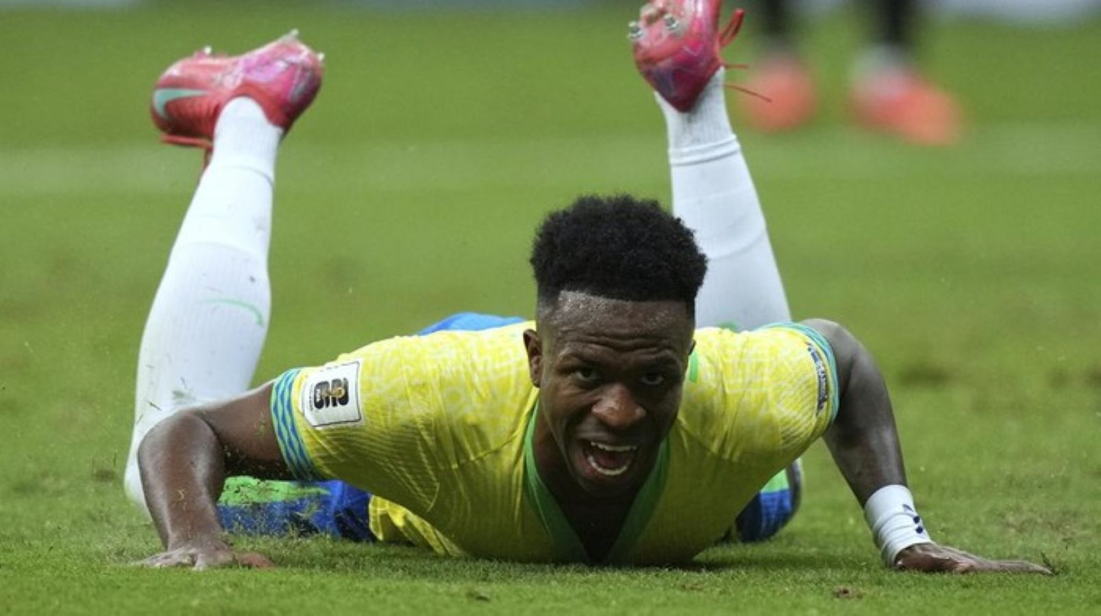 Vinicius Junior saat memperkuat Timnas Brasil dalam laga internasional jelang Piala Dunia FIFA 2026.