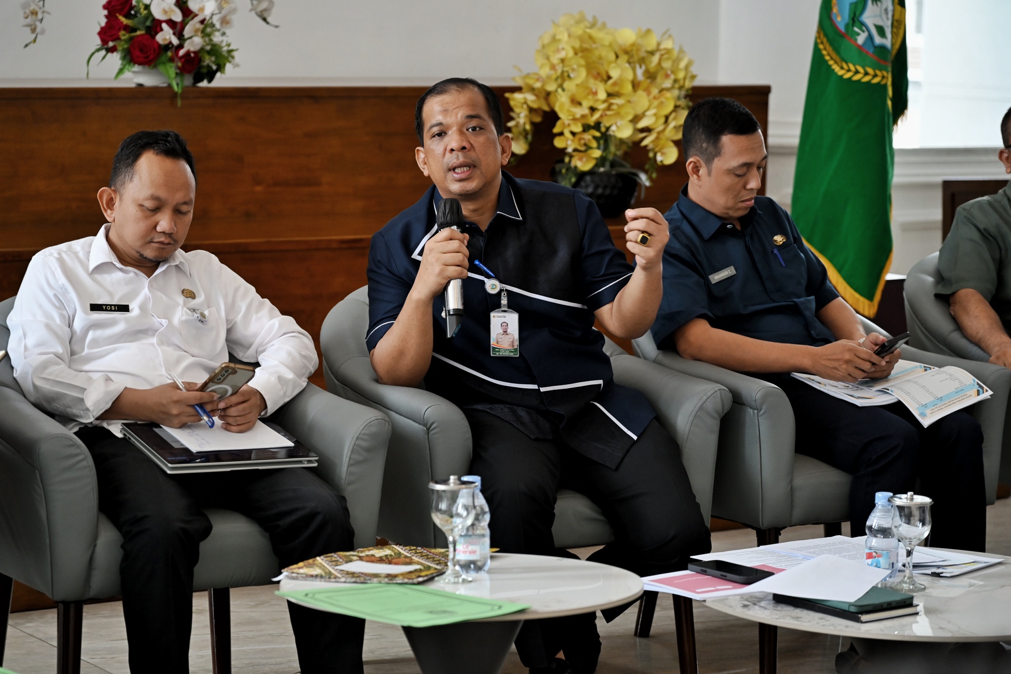 Temu pers Dinas ESDM Sumut di Medan memaparkan capaian PAD sektor tambang dari opsen pajak MBLB yang melampaui target tahun 2025
