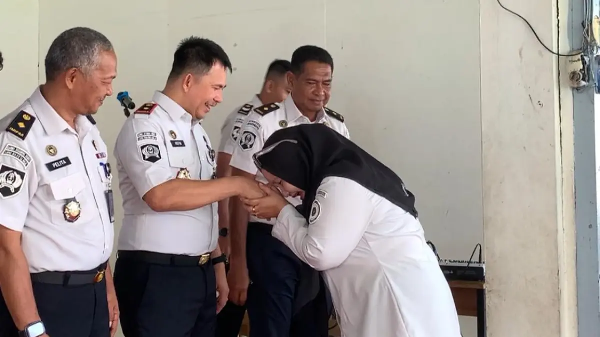 Jajaran Lapas Kelas IIB Tanjung Balai Asahan mengikuti kegiatan halal bihalal dalam suasana penuh kebersamaan pasca Idul Fitri 1447 H.