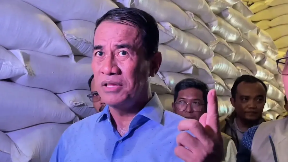Menteri Pertanian Andi Amran Sulaiman saat menyampaikan kesiapan pemerintah menghadapi El Nino di Makassar.