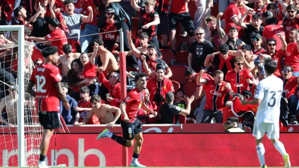Vedat Muriqi mencetak gol kemenangan Mallorca ke gawang Real Madrid pada masa injury time dalam laga La Liga di Stadion San Moix.