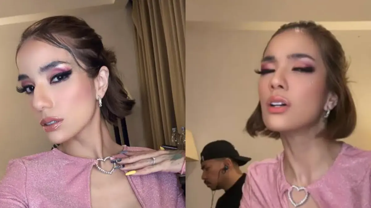 Sheila Marcia saat tampil sebagai DJ, menanggapi komentar negatif netizen terkait penampilannya di media sosial.