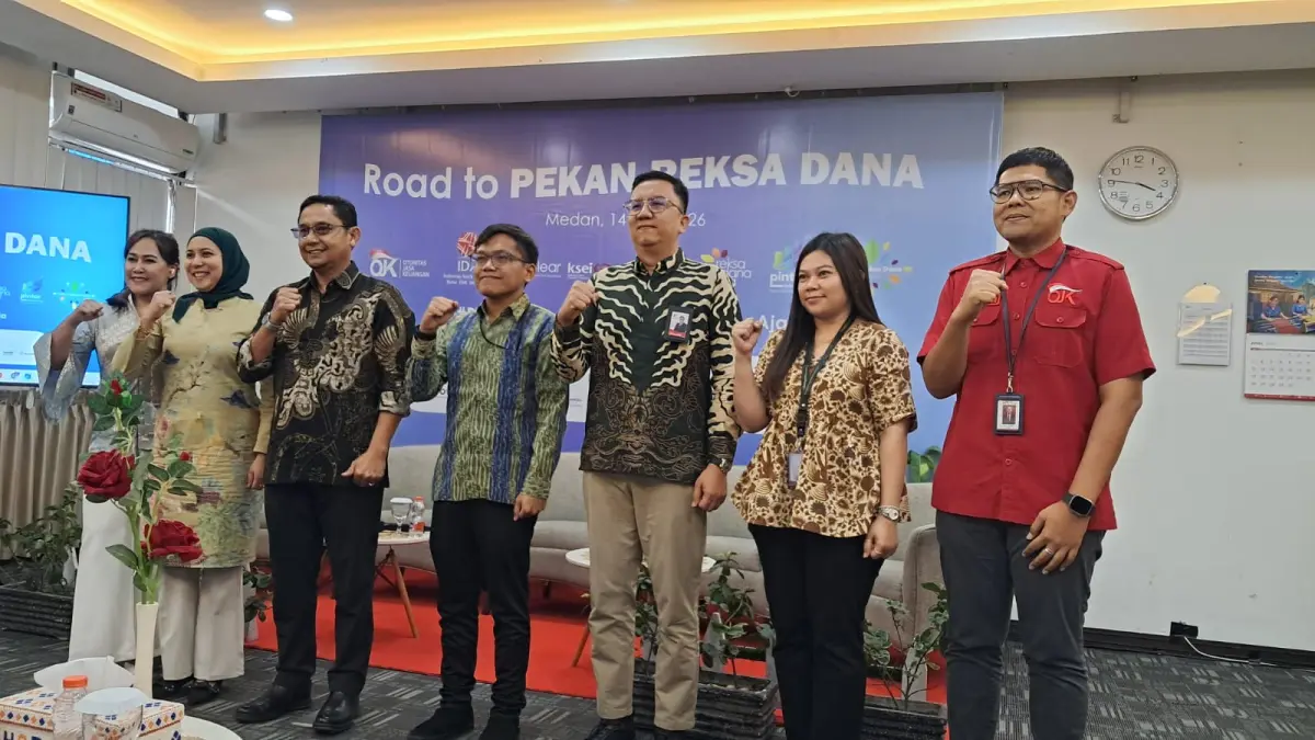 Kegiatan edukasi reksa dana oleh OJK dan APRDI di Medan dalam rangka SOSEDU 2026 guna meningkatkan literasi investasi masyarakat.