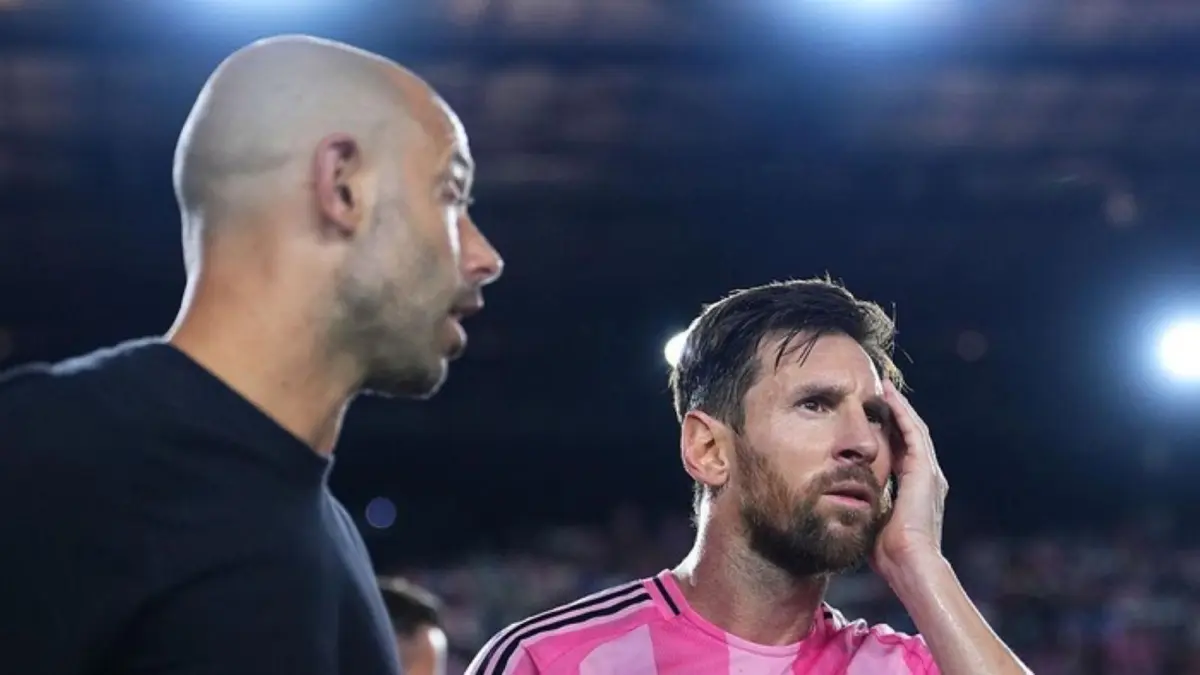 Javier Mascherano saat memimpin Inter Miami di MLS sebelum resmi mengundurkan diri dari jabatannya sebagai pelatih kepala.