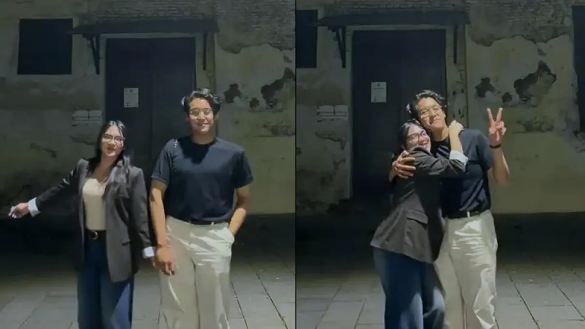 Davina Karamoy dan Ardhito Pramono saat menikmati momen kebersamaan di Kota Tua Jakarta.
