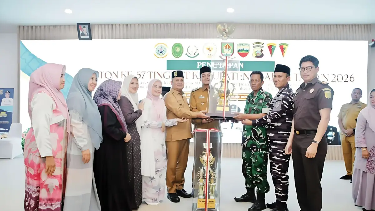 Kecamatan Kota Kisaran Barat meraih juara umum pada MTQN ke-57 tingkat Kabupaten Asahan tahun 2026.