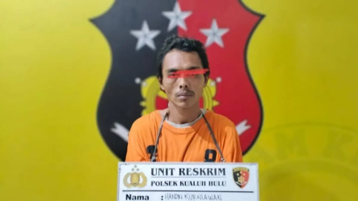 Pelaku dan barang bukti.