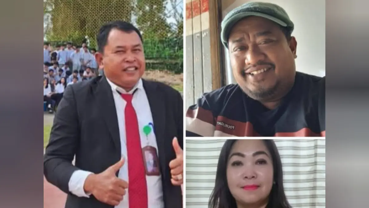 Tiga kepala sekolah SMA/K di Kabupaten Karo saat menyampaikan pandangan dan imbauan terkait maraknya kenakalan remaja dan pelajar.