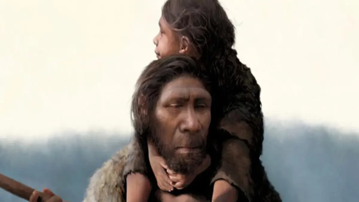 Ilustrasi Neanderthal berdasarkan rekonstruksi ilmiah. Studi terbaru terhadap fosil bayi Neanderthal dari Gua Amud, Galilea Atas, Israel, membuktikan pertumbuhan tubuh mereka jauh lebih cepat dibanding manusia modern. (Foto: Tom Bjorklund/Max Planck Institute for Evolutionary Anthropology)