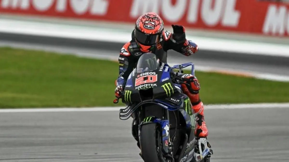 Fabio Quartararo saat menjalani sesi tes di Sirkuit Jerez jelang MotoGP Prancis 2026.