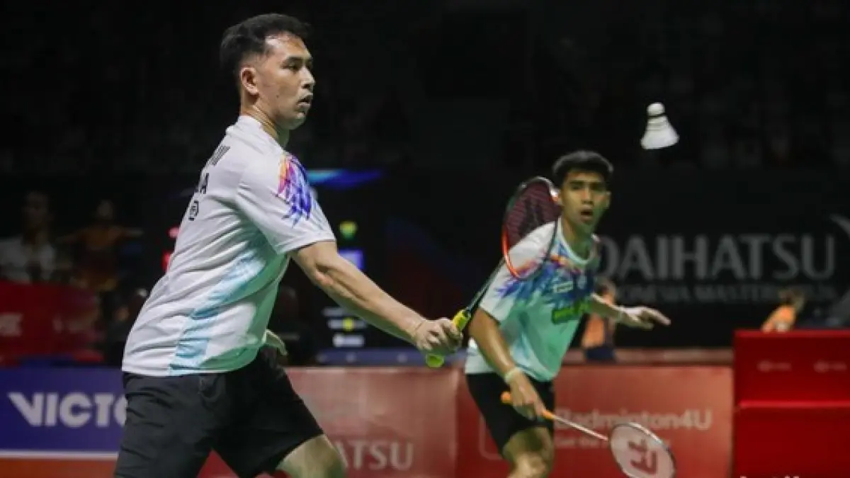 Pemain Indonesia usai kalah 1-4 dari Prancis dan dipastikan tersingkir dari Thomas Cup 2026 di Forum Horsens, Denmark, Rabu (29/4/2026) dini hari WIB.