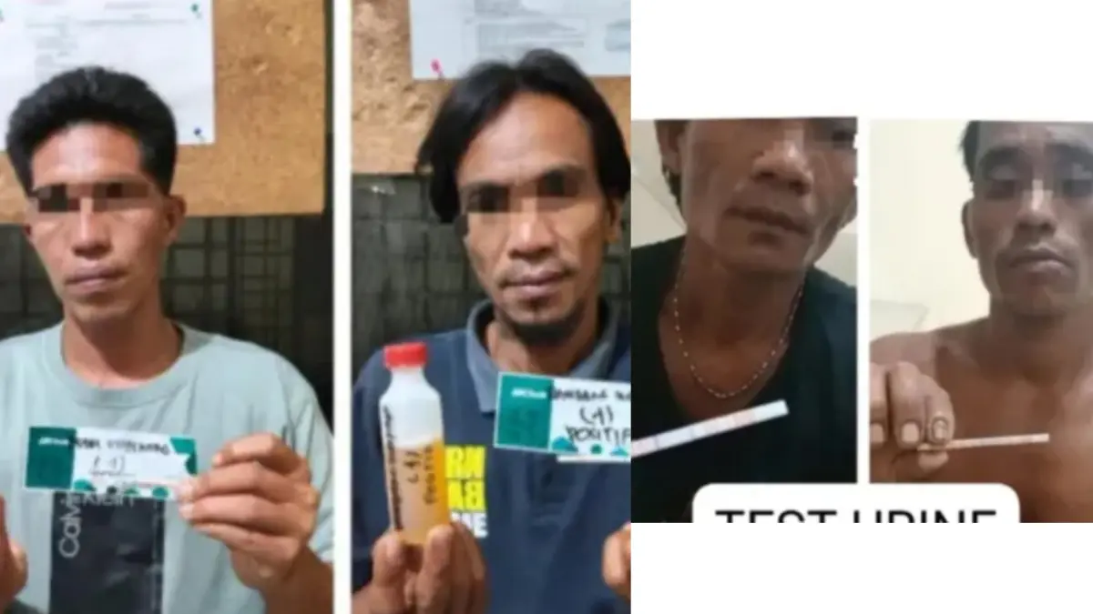 Empat pria yang diamankan Satresnarkoba Polres Batubara bersama barang bukti diduga sabu-sabu, bong, dan timbangan elektrik usai penggerebekan di dua lokasi berbeda.