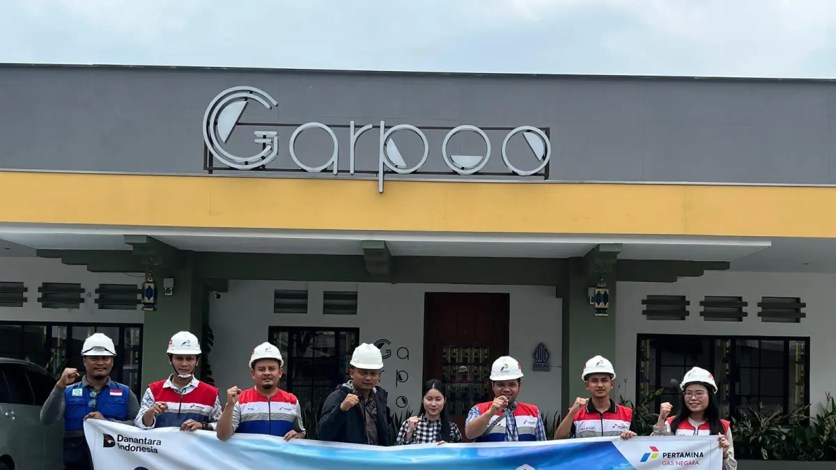 PGN Area Medan melakukan proses gas in di Garpoo Cafe Harta, Jalan Sutomo Medan, yang kini resmi menggunakan gas bumi untuk mendukung operasional usaha kuliner.
