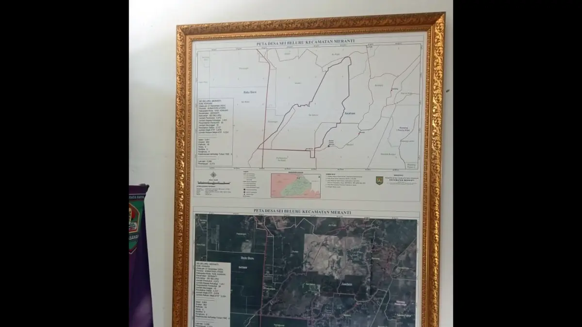 Ilustrasi peta desa. Dugaan pelanggaran proyek pemetaan desa di Kabupaten Asahan kini menjadi sorotan aparat penegak hukum.