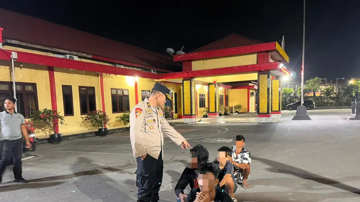 Pelaku tawuran dan pungli diamankan Polres Belawan.