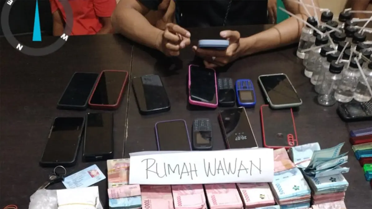 Barang bukti yang diamankan BNN.