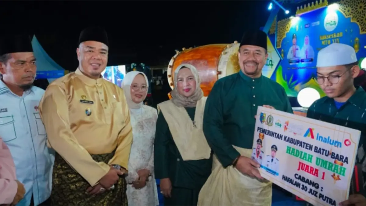 Musabaqah Tilawatil Qur’an (MTQ) ke-XIX Tingkat Kabupaten Batu Bara yang diselenggarakan di Lapangan Indrasakti, Kecamatan Air Putih.