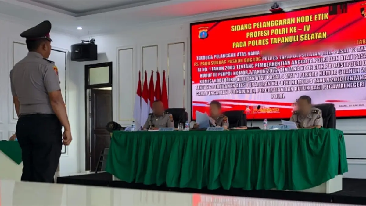 Sidak Komisi Kode Etik Polri (KKEP) telah menjatuhkan sanksi Pemberhentian Tidak Dengan Hormat terhadap Aida RIS.