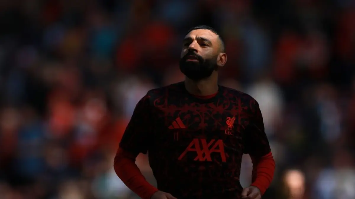 Mohamed Salah saat membela Liverpool. Curhatan sang pemain soal gaya bermain The Reds menuai kritik tajam dari Jamie Carragher.