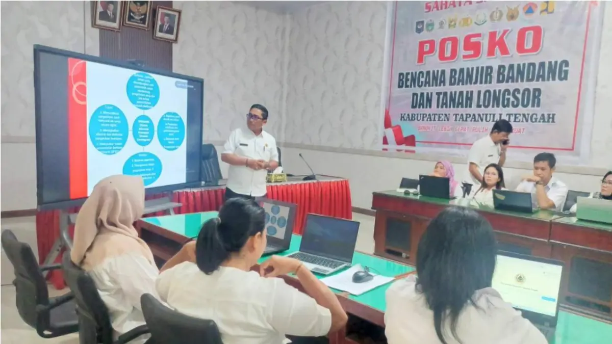 Pelatihan lanjutan penggunaan Aplikasi Srikandi Versi 3 bagi admin dan operator di lingkungan Pemkab Tapanuli Tengah.