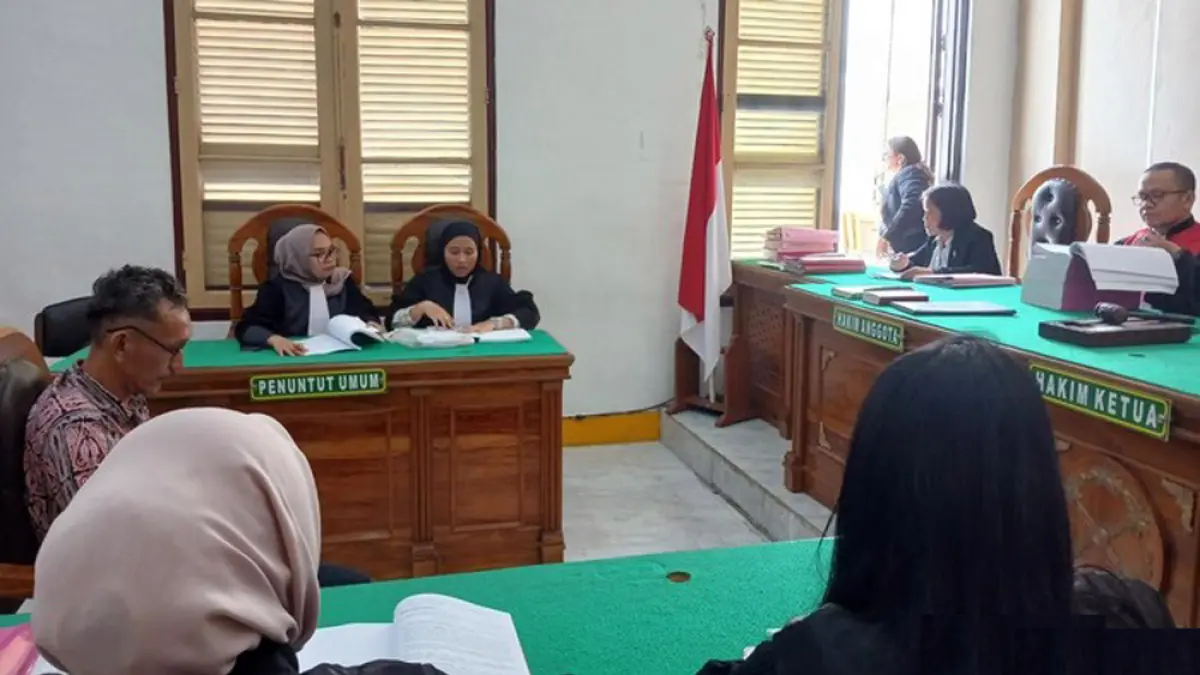 Sidang tuntutan mantan Ketua BUMNag Unggul Jaya, Jantuahman Purba, di Pengadilan Negeri Medan terkait kasus dugaan korupsi dana desa Rp533 juta.