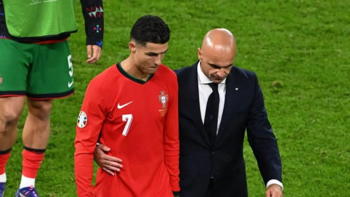 Cristiano Ronaldo saat membela Portugal national football team. CR7 kembali dipercaya tampil di Piala Dunia 2026.