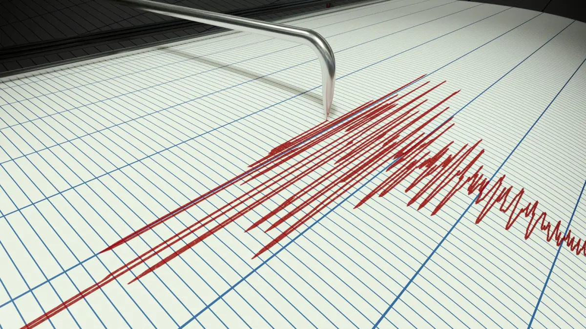 Gempa bumi magnitudo 4,4 yang mengguncang wilayah Kabupaten Simeulue, Aceh, Rabu (20/5/2026).