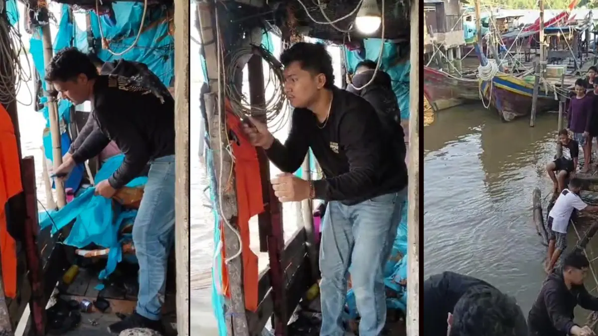 Petugas gabungan menggerebek dan merobohkan gubuk terpal yang diduga dijadikan sarang narkoba di bawah jembatan kawasan Sei Merbau, Tanjungbalai.