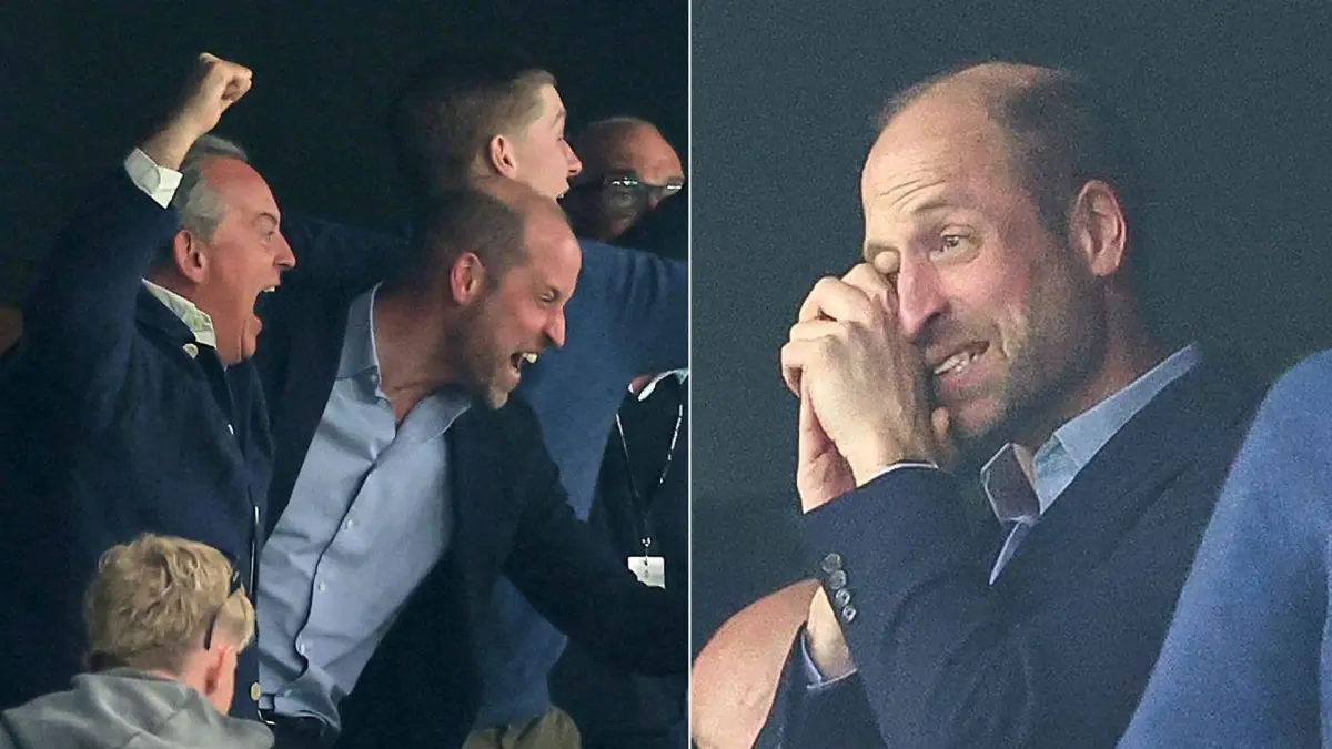 Pangeran William merayakan keberhasilan Aston Villa juara Liga Europa 2025/2026 usai mengalahkan Freiburg 3-0 di Istanbul.