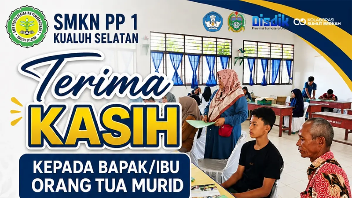 Penerimaan Peserta Didik Baru (PPDB) Tahun Ajaran 2026/2027 SMKN PP 1 Kualuh Selatan.