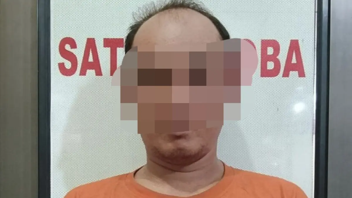 Tersangka Pelaku Narkoba SHT (34), warga Desa Lasara, Kota Gunungsitoli.