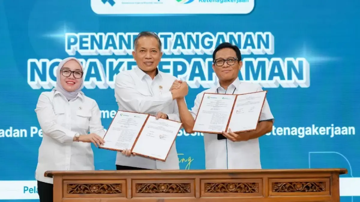  Penandatanganan Nota Kesepahaman dan PKS antara Kementerian Koperasi dan BPJS Ketenagakerjaan.
 