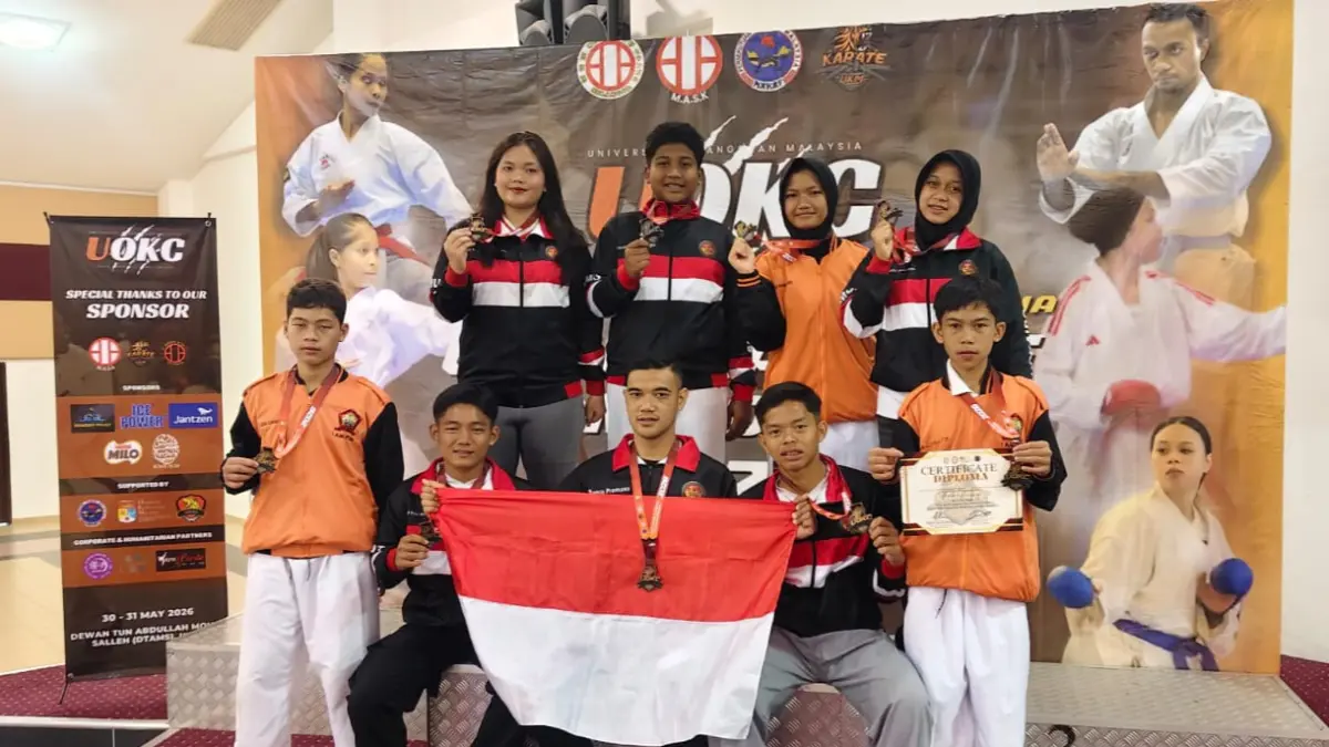 Para Atlet Karate-Do dari Shokaido Tapsel usai mengikuti Malaysia Open 2026, Minggu (31/5/2026) di Selangor, Malaysia. (Ist)