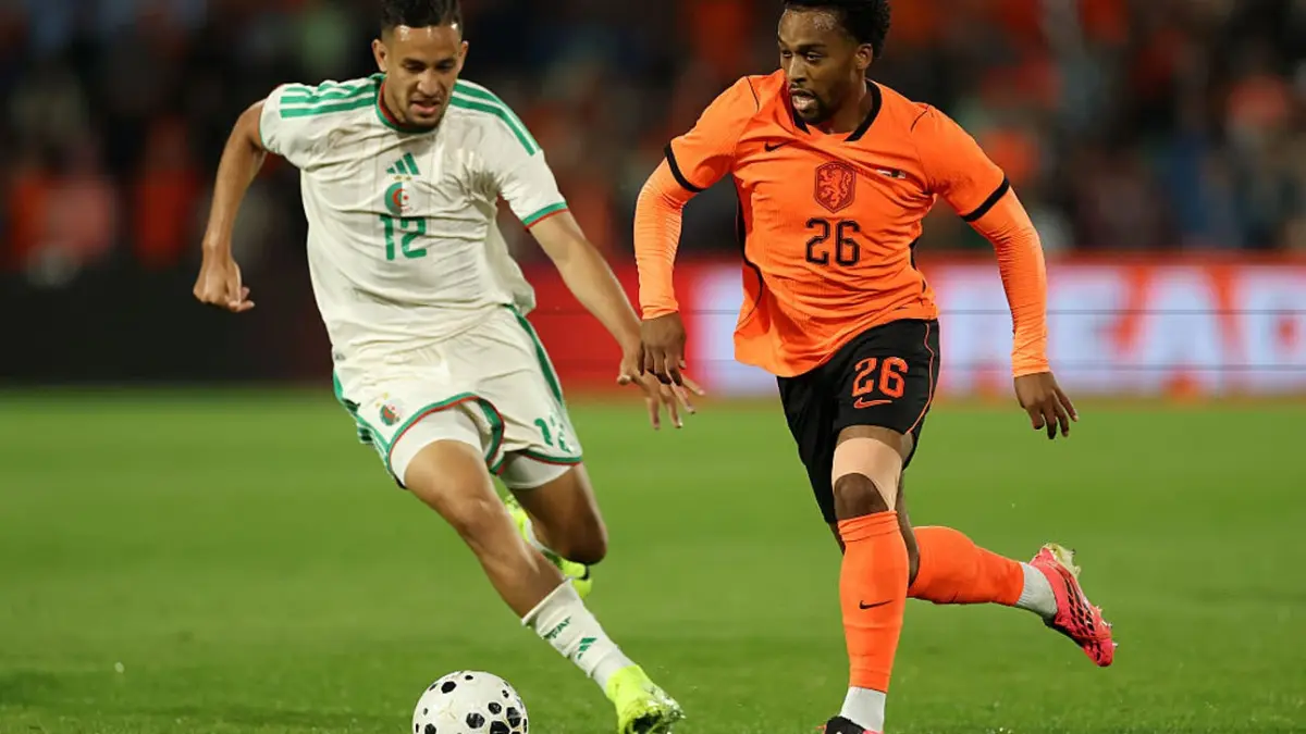 Cody Gakpo saat membawa Belanda menang 2-1 atas Uzbekistan dalam laga uji coba internasional di Icahn Stadium, New York, Selasa (9/6/2026) dini hari WIB.