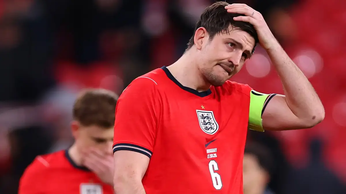  Harry Maguire saat memperkuat Manchester United dalam laga Liga Inggris. Bek asal Inggris itu disebut masih memiliki peran penting di skuad Setan Merah. 