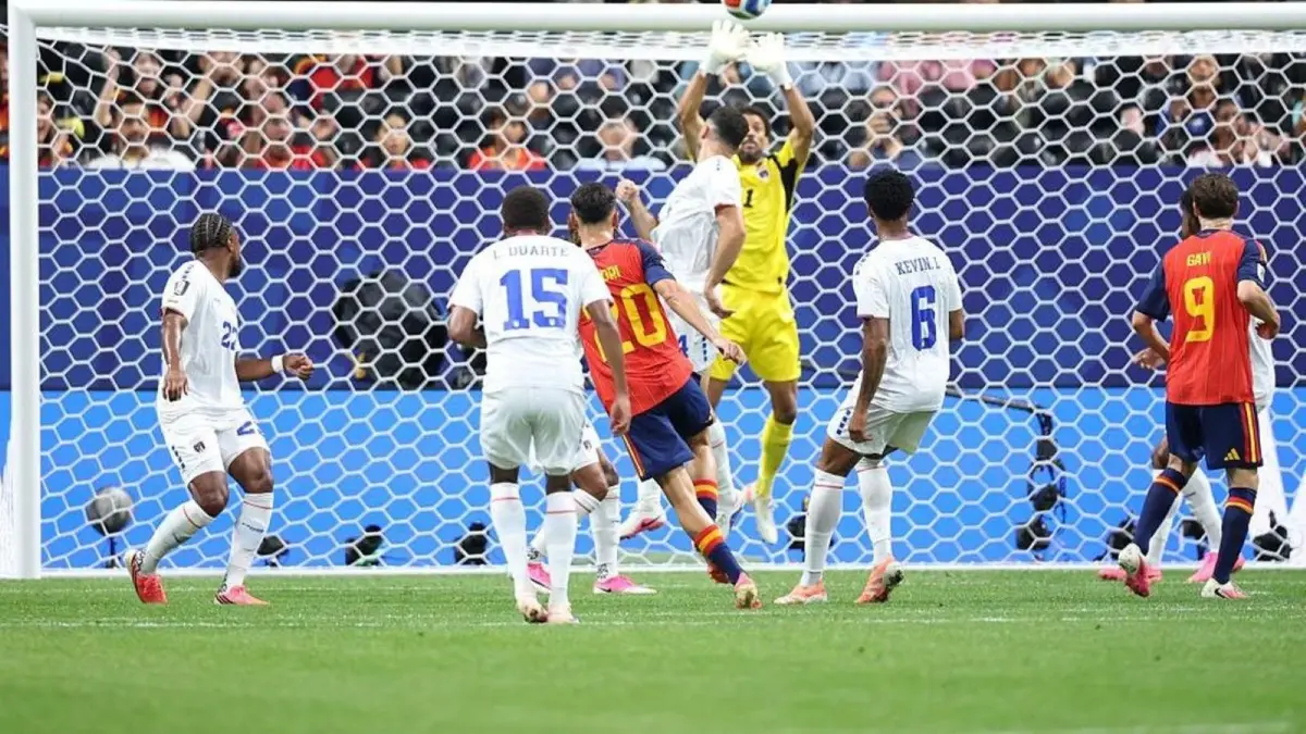 Spanyol vs Tanjung Verde pada laga Grup H Piala Dunia 2026 berlangsung di Atlanta Stadium, Senin (15/6/2026).