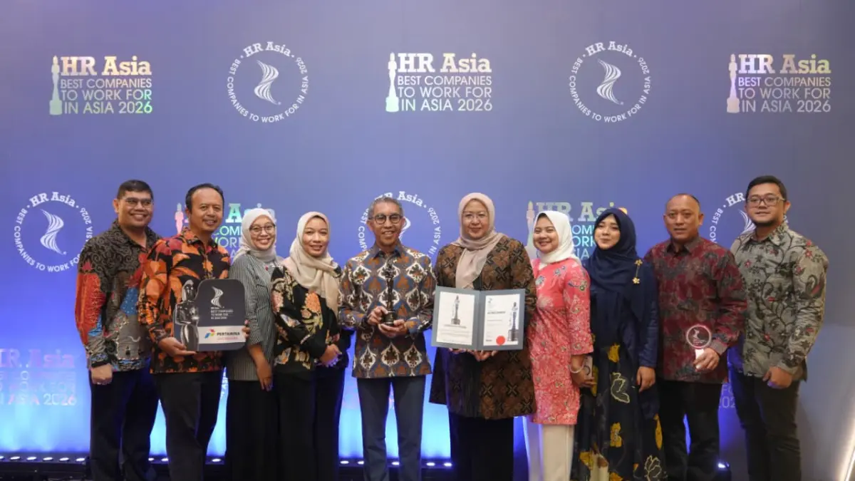 Manajemen PT Perusahaan Gas Negara (PGN) menerima penghargaan Best Companies to Work for in Asia 2026 pada ajang HR Asia Awards 2026 di Jakarta.