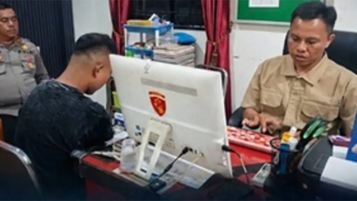 Brigradir DAS saat diperiksa Propam.