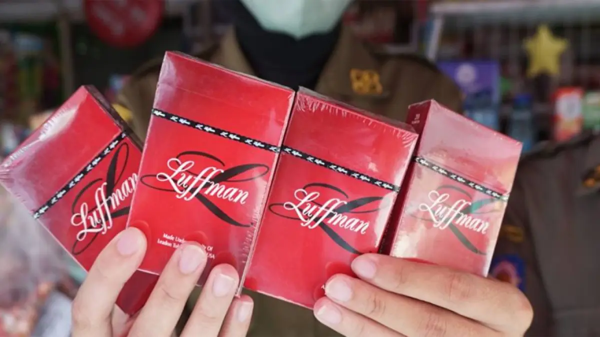 Ilustrasi rokok illegal.
