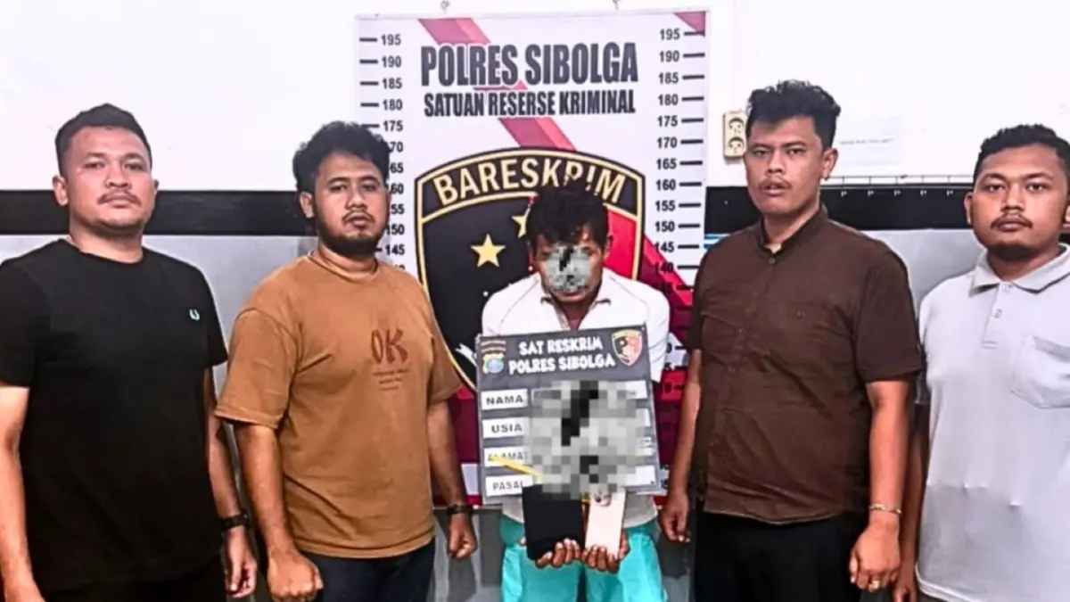 Pelaku ES dan Barang Bukti telah diamankan Polres Sibolga.