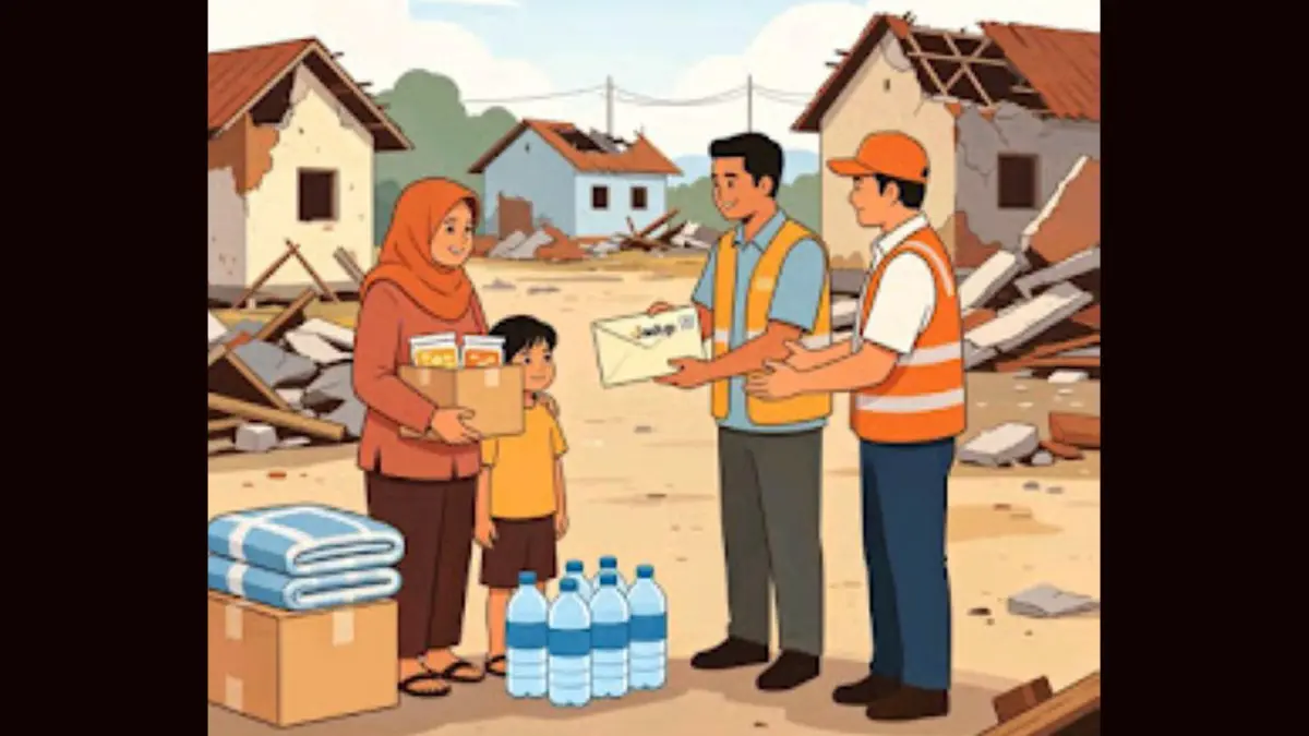 Ilustrasi penyaluran bantuan kepada korban banjir dan tanah longsor di Kabupaten Tapanuli Tengah. Warga meminta bantuan dan Jaminan Hidup (Jadup) disalurkan secara merata tanpa pengurangan.
