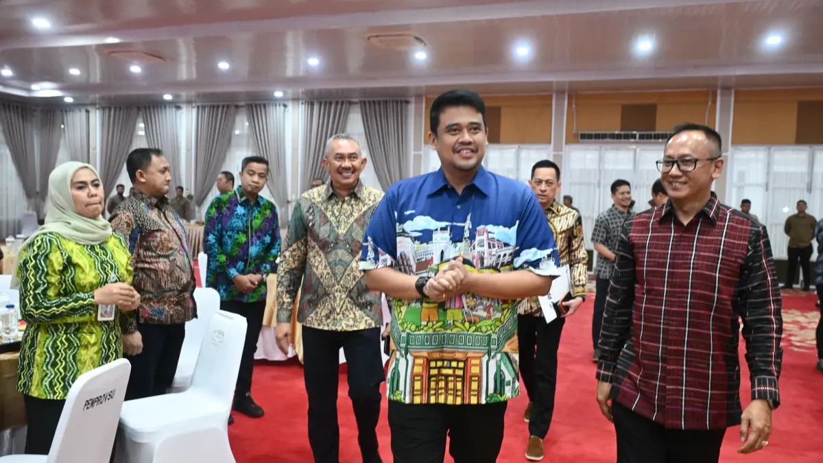 Gubernur Sumatera Utara Bobby Nasution menghadiri Jamuan Makan Malam (Networking Dinner) bersama para pemangku kepentingan dalam rangka menyambut Pekan Raya Sumatera Utara (PRSU) Emas ke-50 Tahun 2026 di Aula Tengku Rizal Nurdin, Rumah Dinas Gubernur Sumut, Medan, Kamis (25/6/2026). 