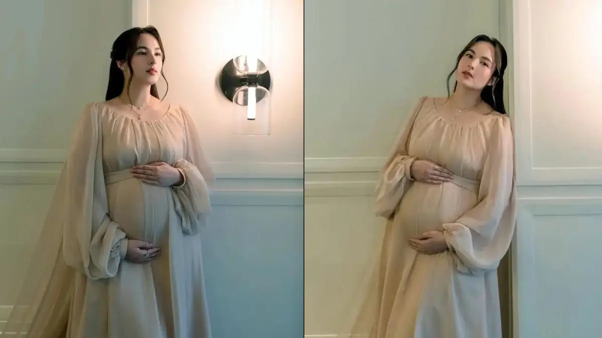 Chelsea Islan membagikan potret maternity shoot saat usia kehamilannya memasuki 38 minggu.