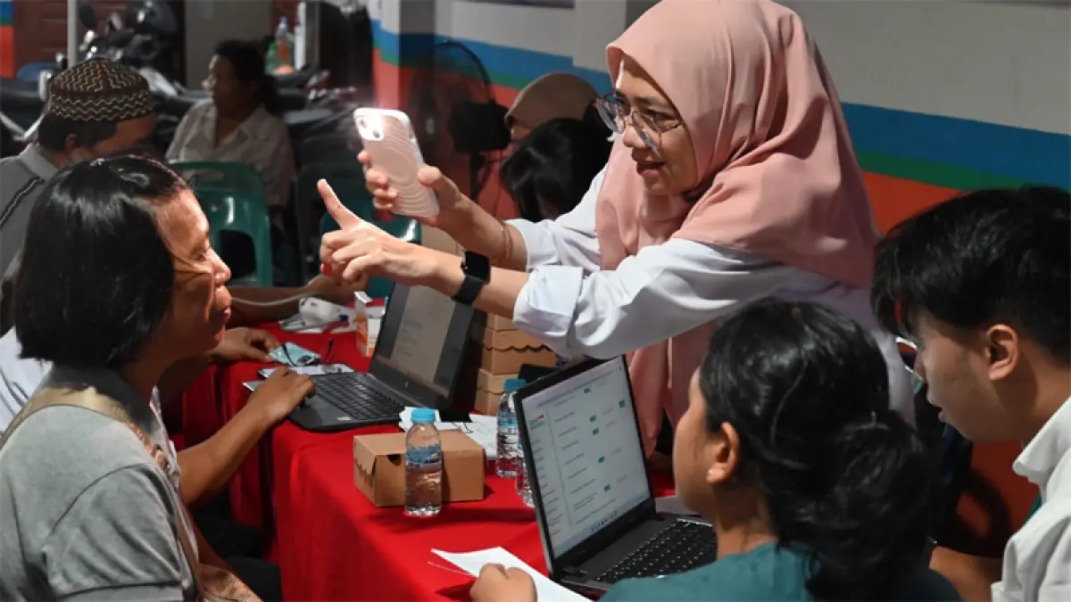 Pojok Sehat Purna Bakti yang difasilitasi Bank Sumut.