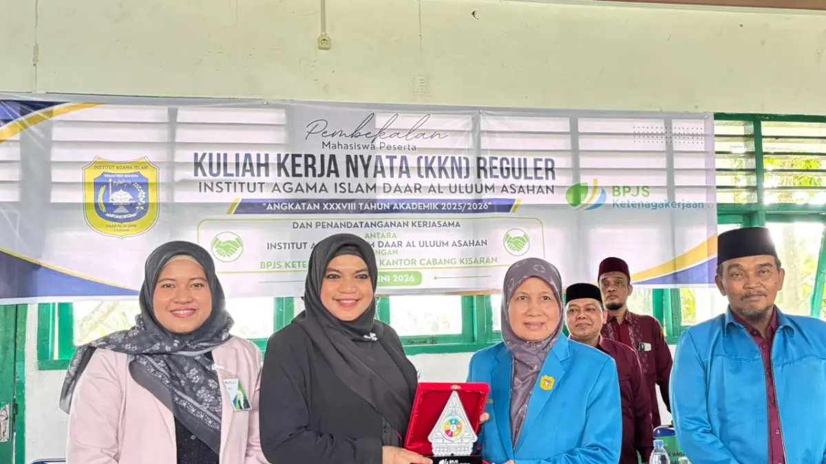 Penandatanganan Perjanjian Kerja Sama di Gedung Pertemuan Kampus IAIDU Asahan, Selasa (30/6/2026).