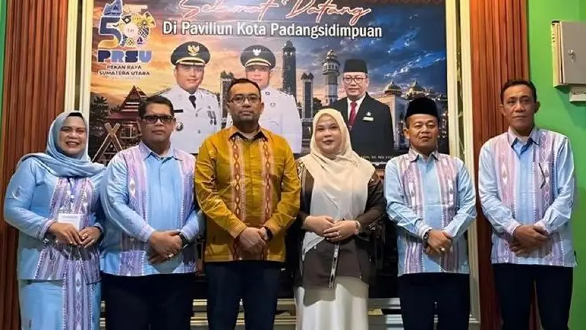 Pemko Padangsidimpuan menghadiri pembukaan PRSU ke-50 Tahun 2026 berlangsung di Arena PRSU, Jalan Gatot Subroto, Medan, Jumat (3/7/2026).