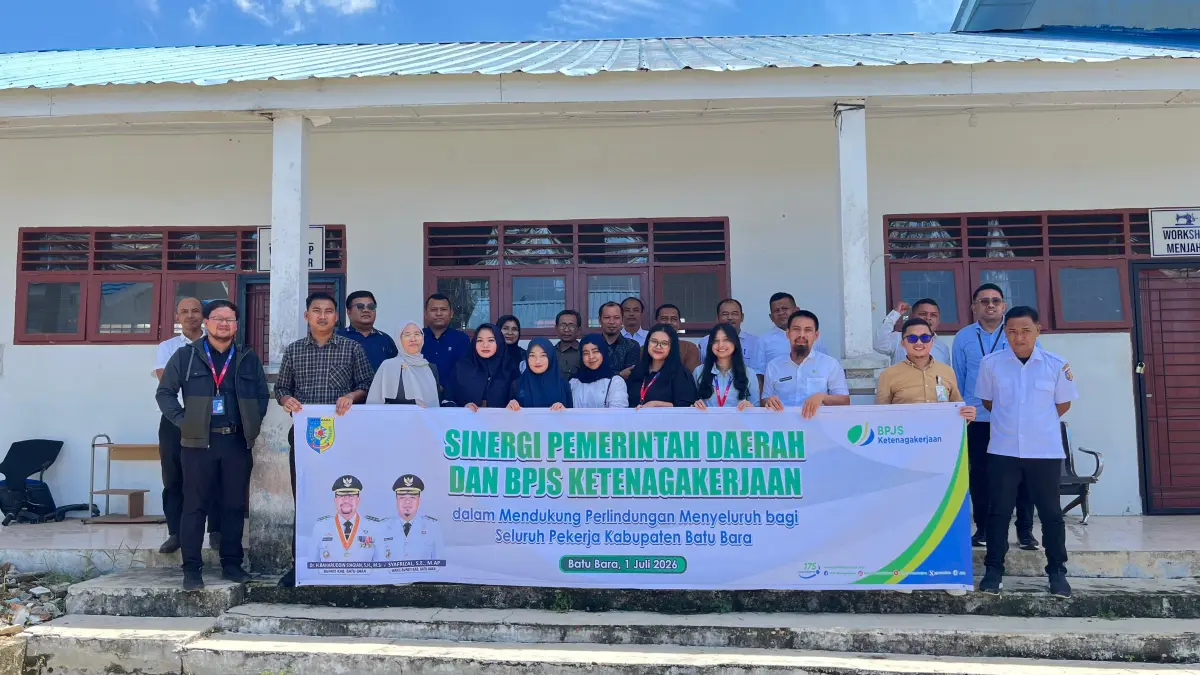 Pemkab Batubara dan BPJS Ketenagakerjaan Kantor Cabang Batu Bara menggelar sosialisasi pemanfaatan CSR untuk jaminan sosial.